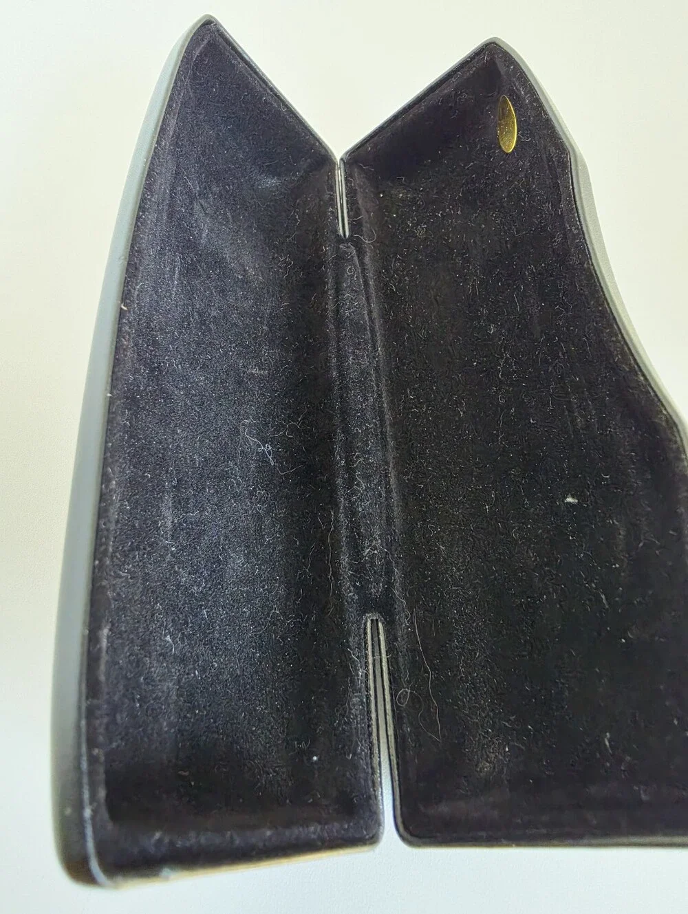 Black Hard Eyeglasses Sunglasses Case BeBe Gold Logo Pre-Owned